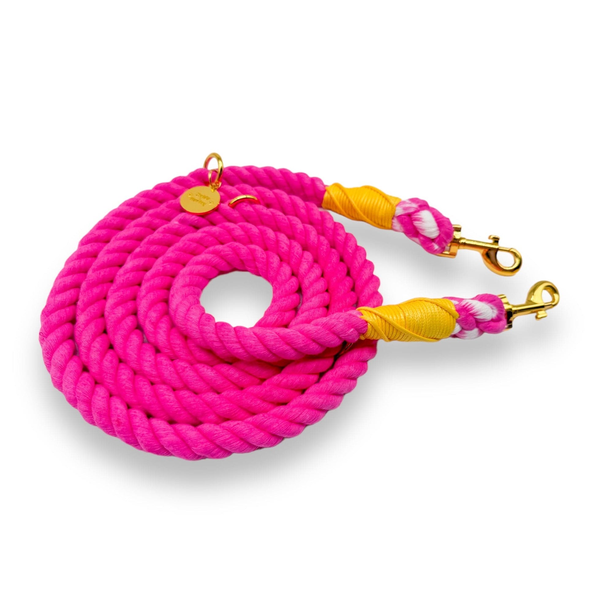 Zelda & Harley Hands Free Rope Leash Hands Free Rope Lead - Pink