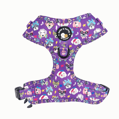 Zelda and Harley Harness Muttallica - No Pull Adjustable Dog Harness